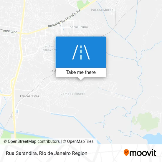 Rua Sarandira map