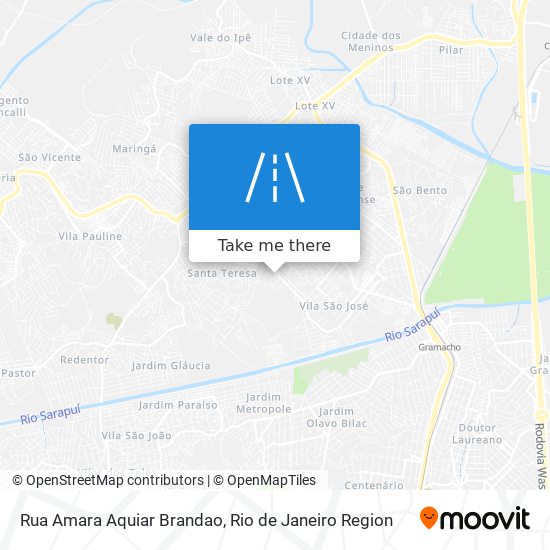 Rua Amara Aquiar Brandao map