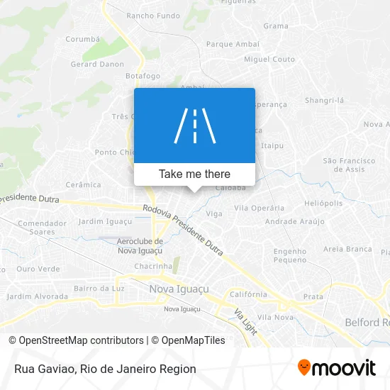 Rua Gaviao map