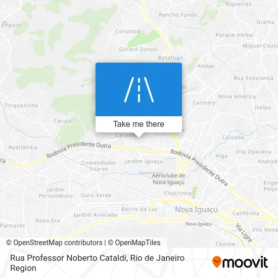 Rua Professor Noberto Cataldi map