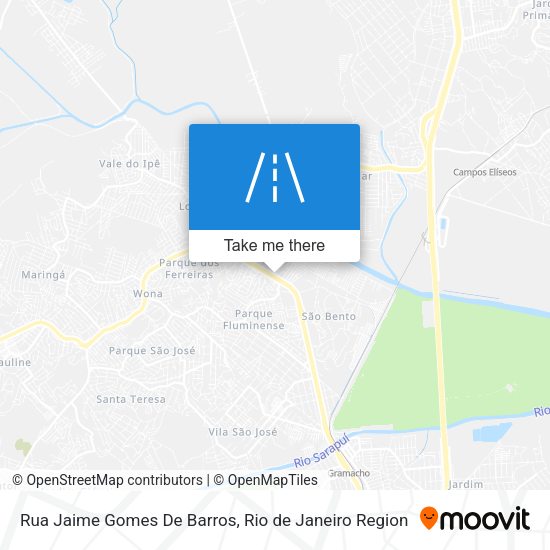 Rua Jaime Gomes De Barros map