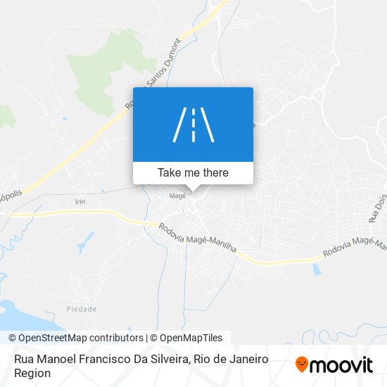 Mapa Rua Manoel Francisco Da Silveira