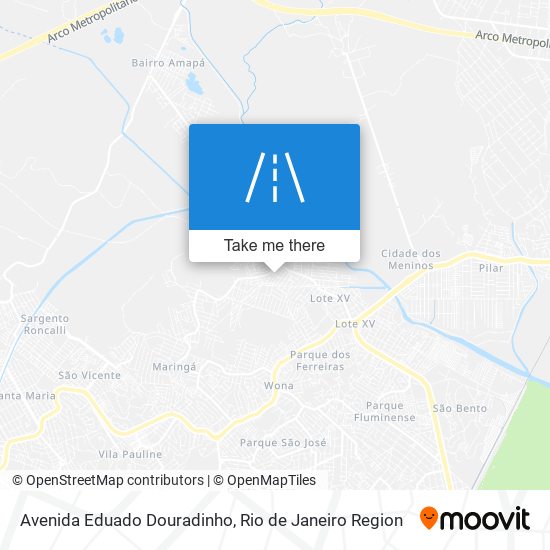 Mapa Avenida Eduado Douradinho
