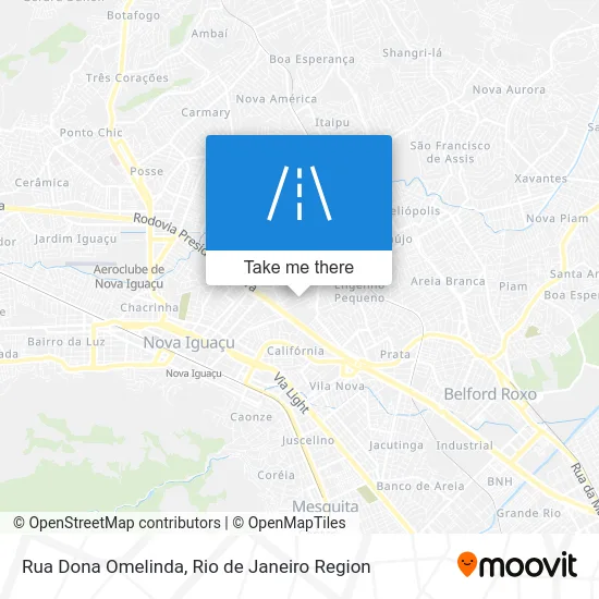 Rua Dona Omelinda map