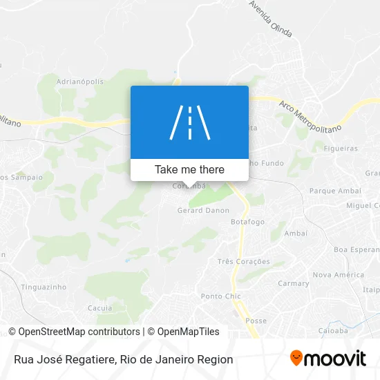 Rua José Regatiere map