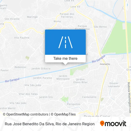 Rua Jose Benedito Da Silva map