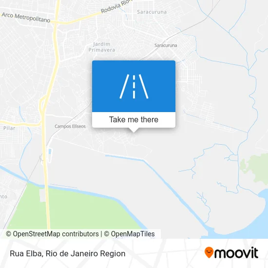 Rua Elba map