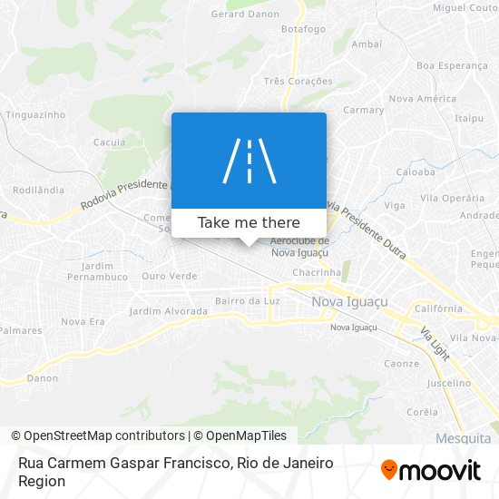 Mapa Rua Carmem Gaspar Francisco