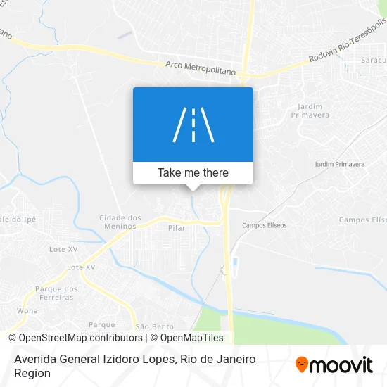 Avenida General Izidoro Lopes map