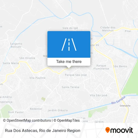 Rua Dos Astecas map