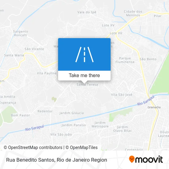 Rua Benedito Santos map