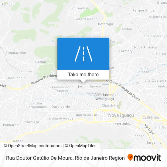 Rua Doutor Getúlio De Moura map