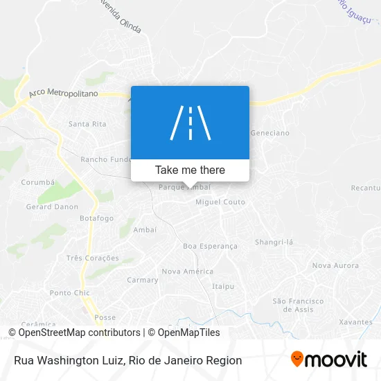Rua Washington Luiz map