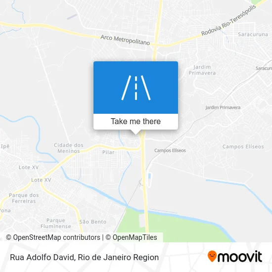 Rua Adolfo David map