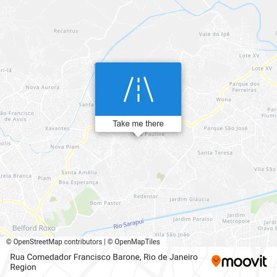 Rua Comedador Francisco Barone map