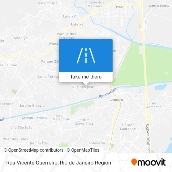 Rua Vicente Guerreiro map