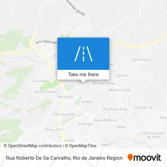 Rua Roberto De Sá Carvalho map