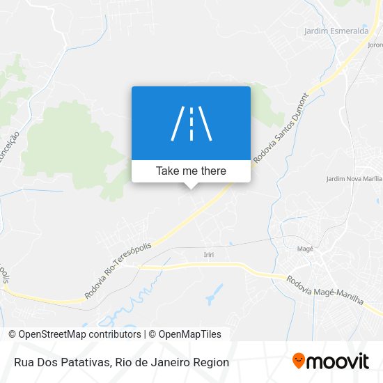 Rua Dos Patativas map