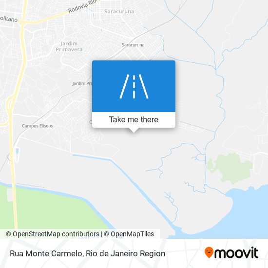 Mapa Rua Monte Carmelo