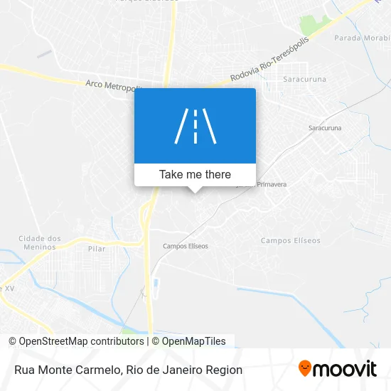 Rua Monte Carmelo map