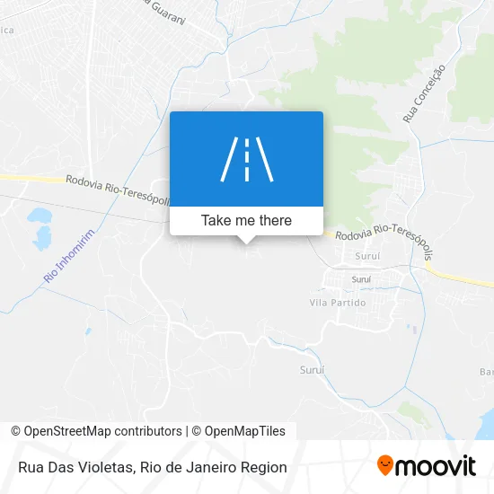 Rua Das Violetas map