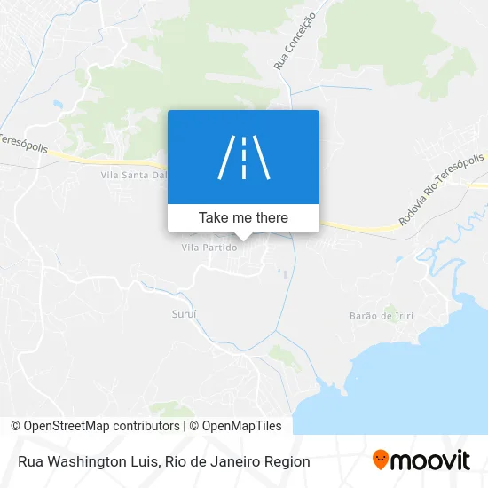 Rua Washington Luis map