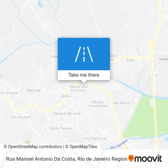 Rua Manoel Antonio Da Costa map