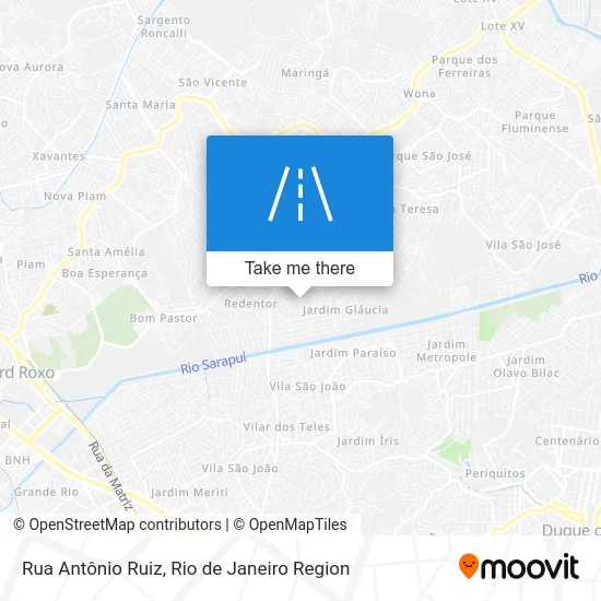 Rua Antônio Ruiz map