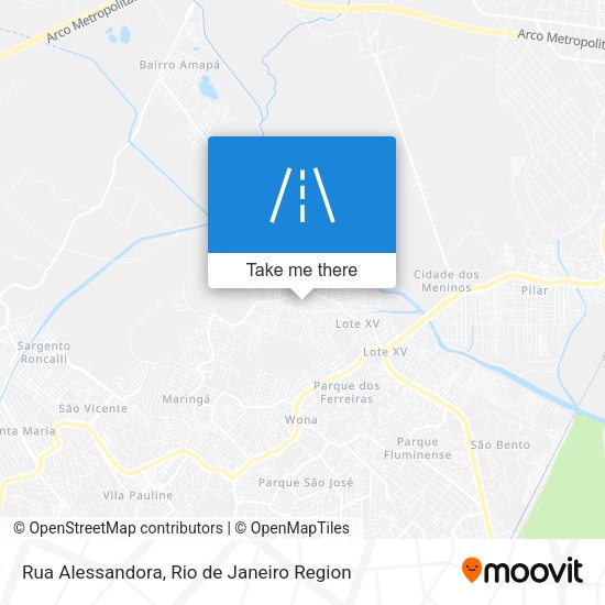 Rua Alessandora map