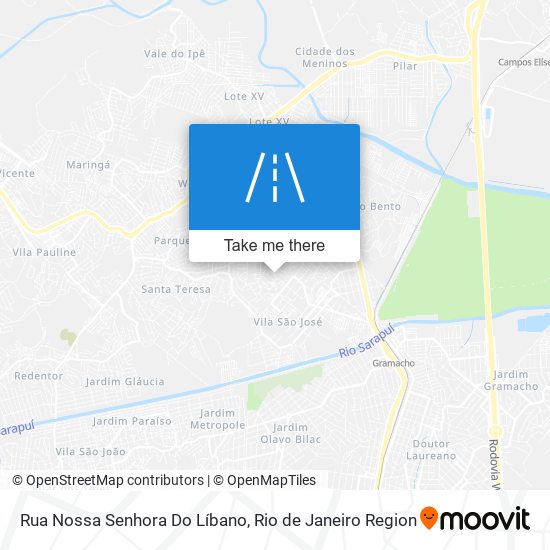 Mapa Rua Nossa Senhora Do Líbano