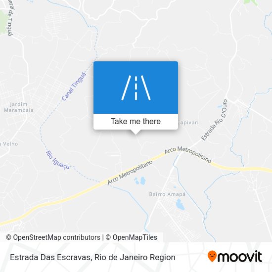 Estrada Das Escravas map