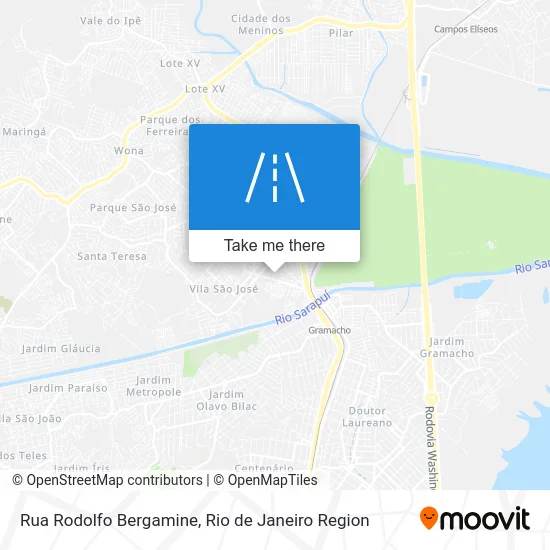 Rua Rodolfo Bergamine map