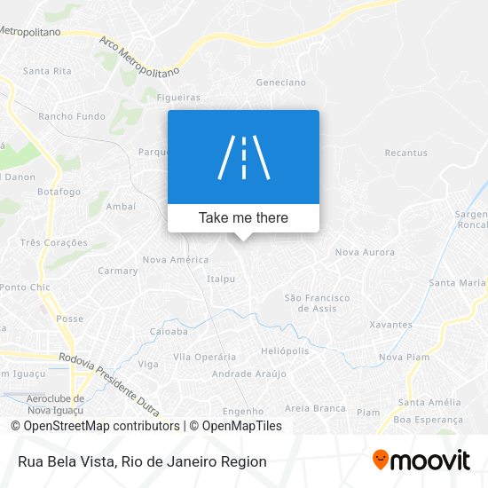 Rua Bela Vista map