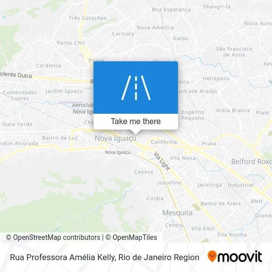 Rua Professora Amélia Kelly map