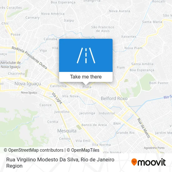 Rua Virgilino Modesto Da Silva map
