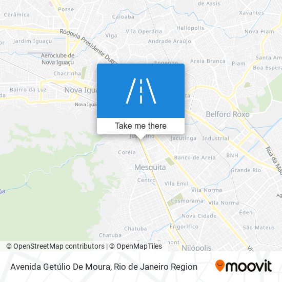 Mapa Avenida Getúlio De Moura