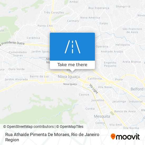 Mapa Rua Athaíde Pimenta De Moraes