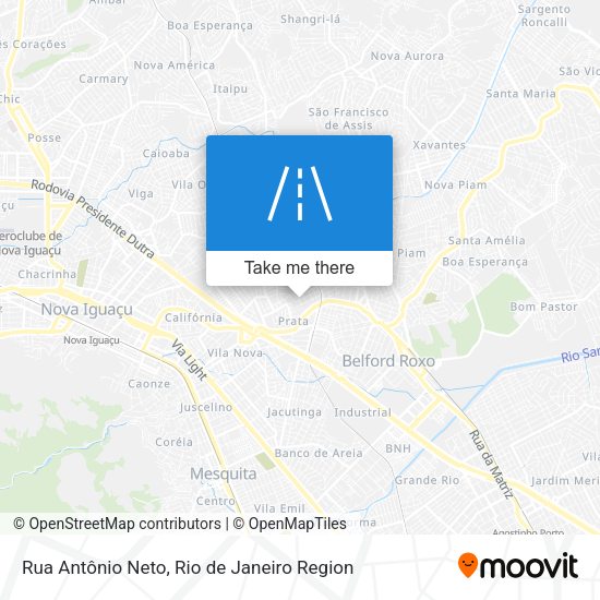 Rua Antônio Neto map