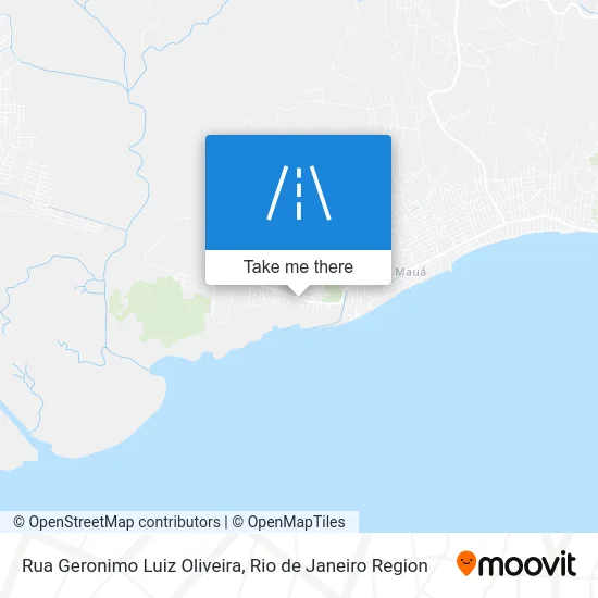 Rua Geronimo Luiz Oliveira map