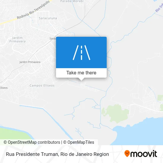 Rua Presidente Truman map