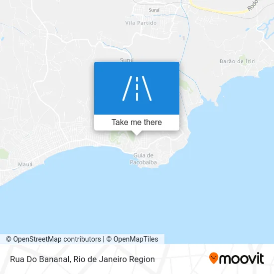 Rua Do Bananal map