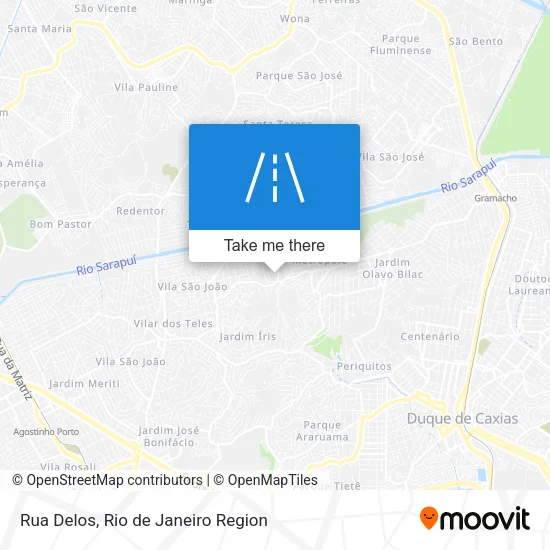 Rua Delos map