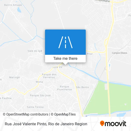 Rua José Valente Pinto map
