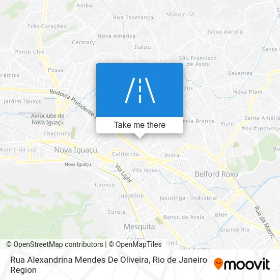 Rua Alexandrina Mendes De Oliveira map
