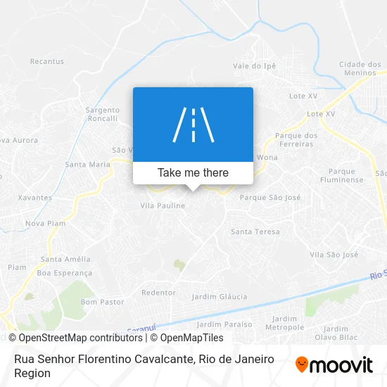 Rua Senhor Florentino Cavalcante map