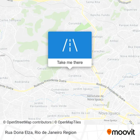 Rua Dona Elza map