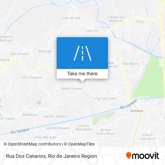 Rua Dos Canarios map