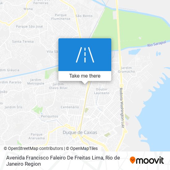 Mapa Avenida Francisco Faleiro De Freitas Lima