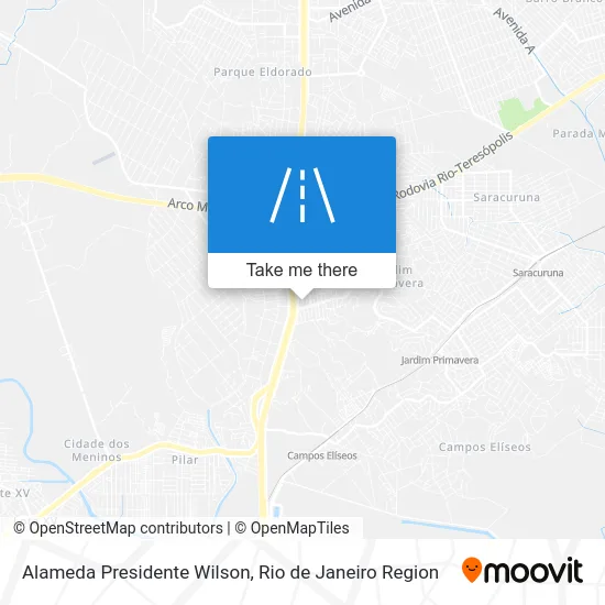 Alameda Presidente Wilson map