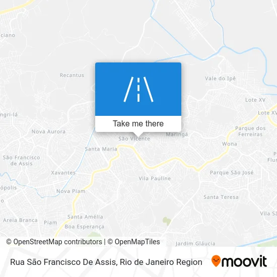 Rua Sāo Francisco De Assis map